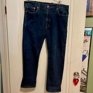 Levis 559 40x30 Mens Jeans Relaxed Straight Denim Dark Wash Zipper